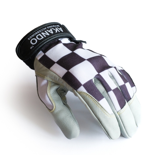 Picture of Akando Checkered Black Gloves