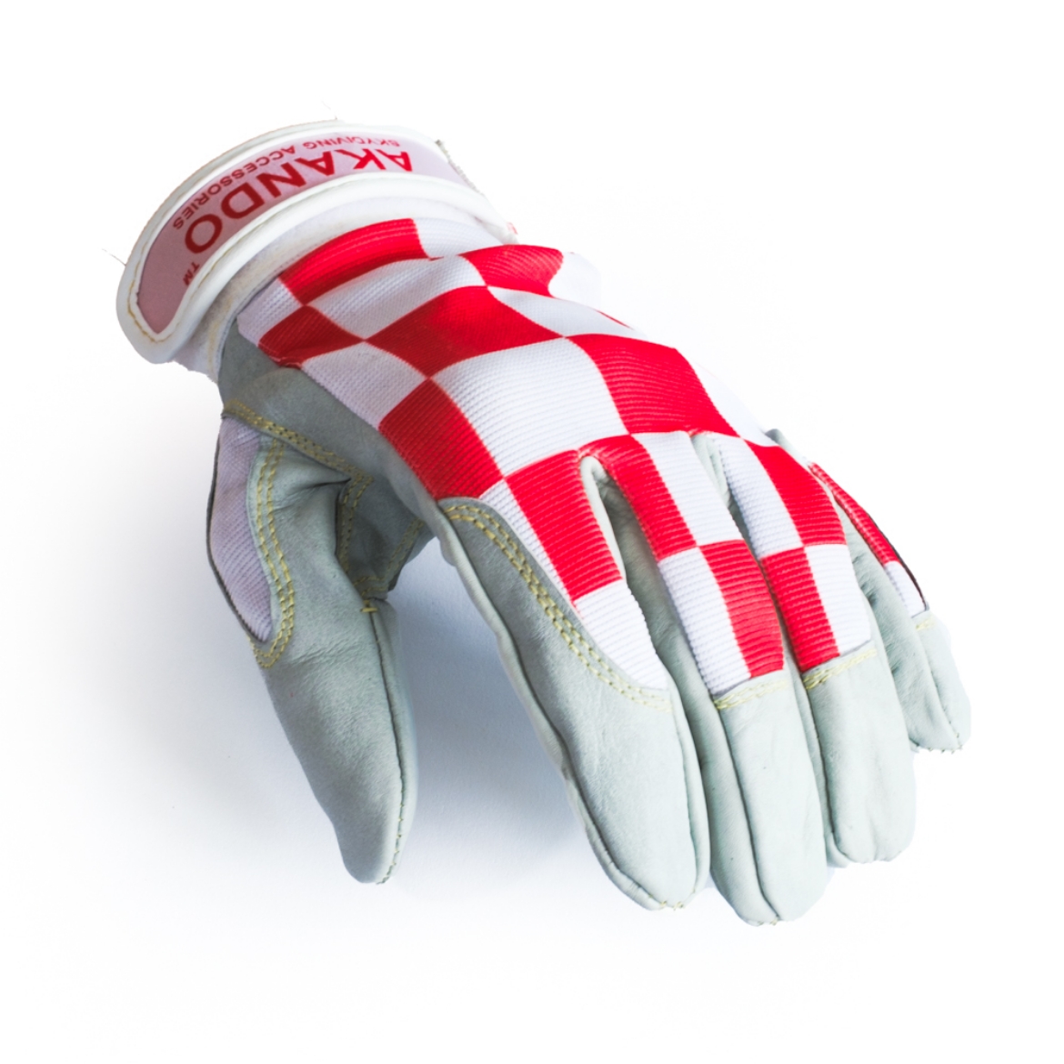 Picture of Akando Checkered Red Gloves