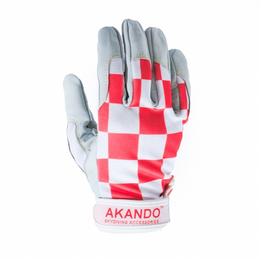 Picture of Akando Checkered Red Gloves